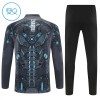 Sudadera De Entrenamiento SSC Napoli Cremallera De Cuarto 2025-26 Negra - Niño